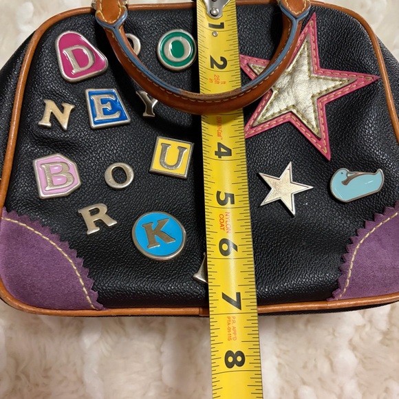 Dooney & Bourke Black Satchel with Multicolor Accents - Picture 5 of 11